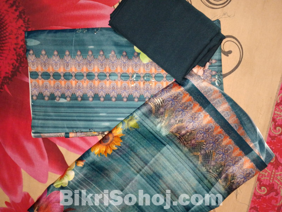 সিল্ক কটন থ্রিপিস